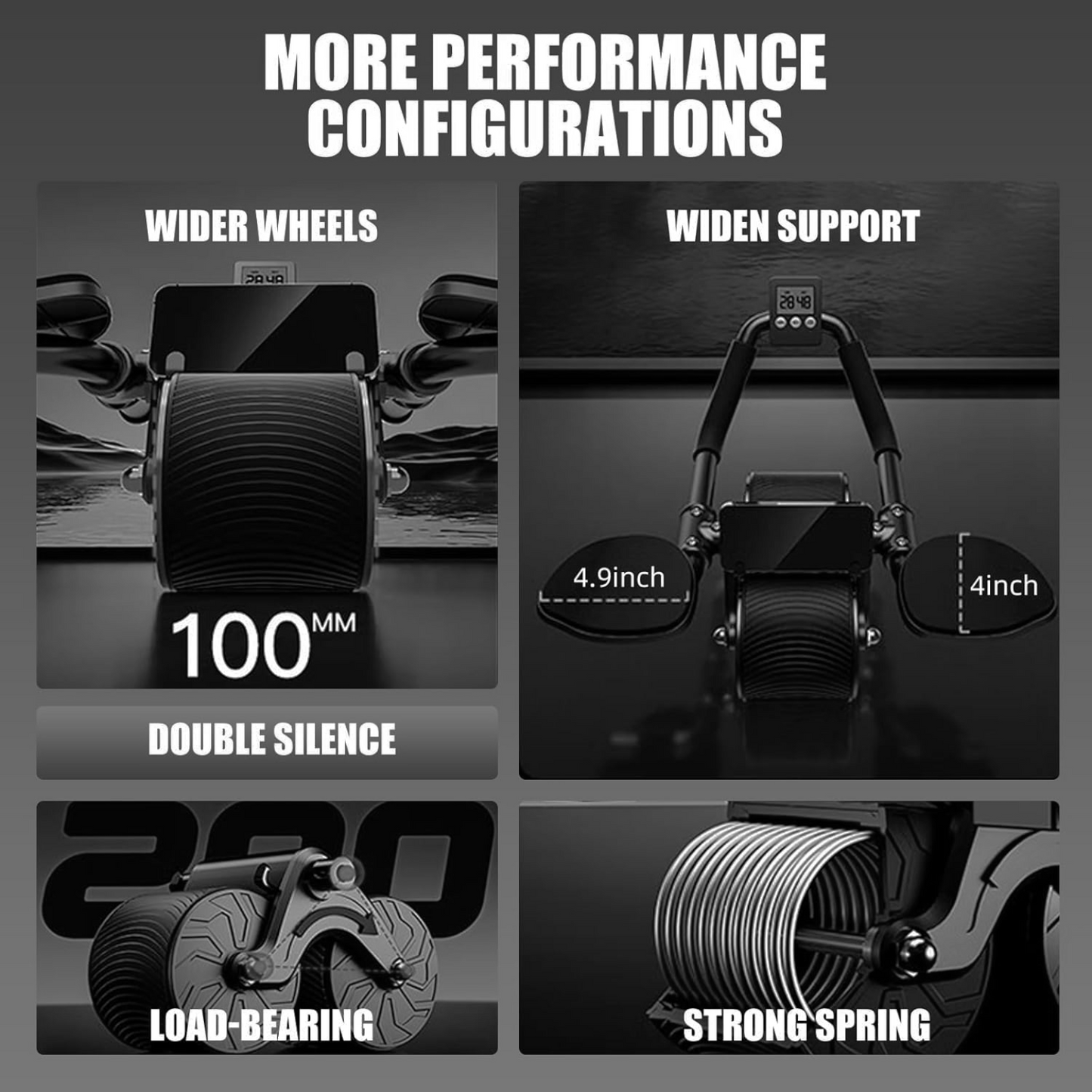 Smart Ab Roller with Elbow Support